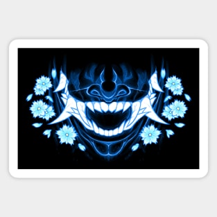 Hannya Demon Mask - V1 BLUE Magnet